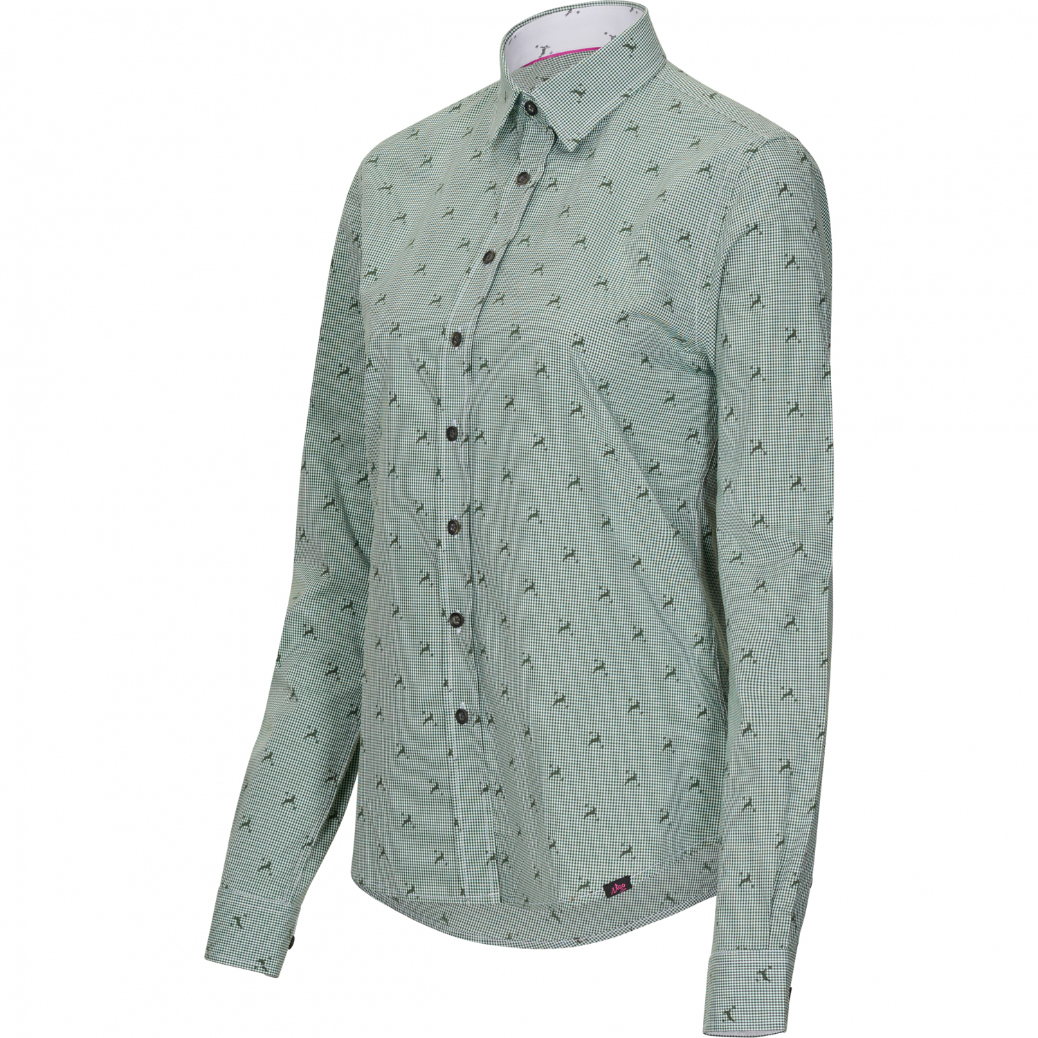 il Lago Sie Damen Bluse Hirschlein (oliv) 
