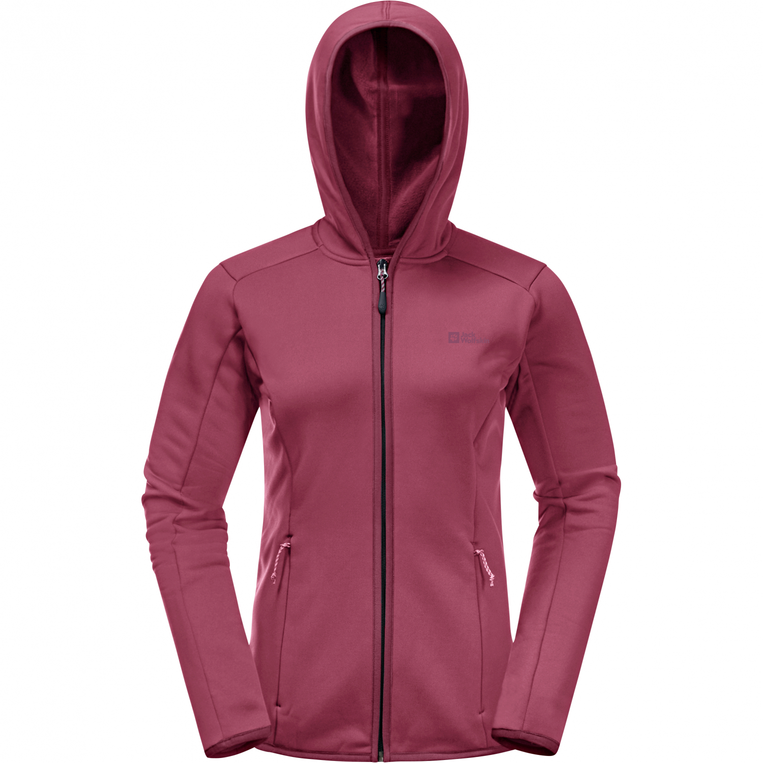Jack Wolfskin Damen Jacke Baiselberg Hooded Fz (sangria red) 
