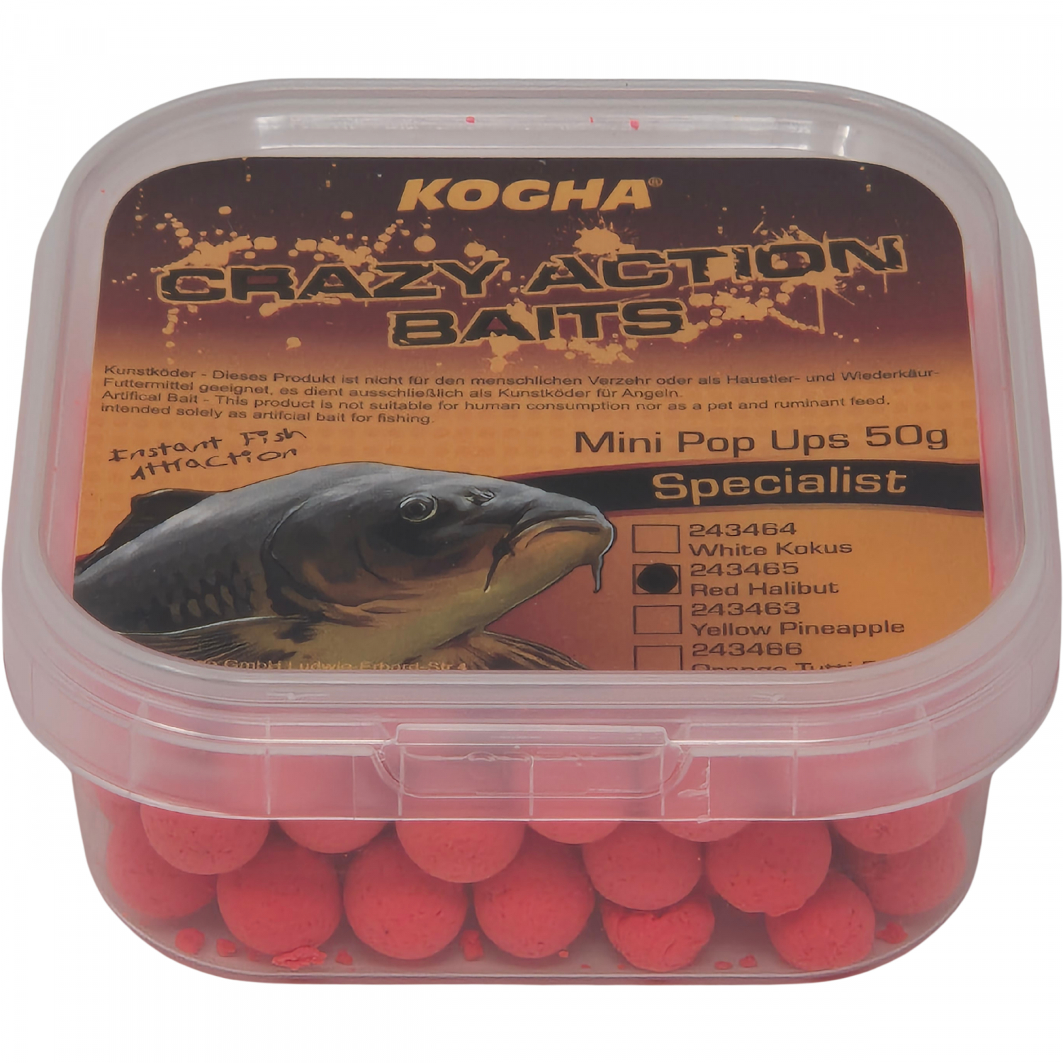 Kogha Crazy Action Baits Mini Pop Ups (Halibut) 