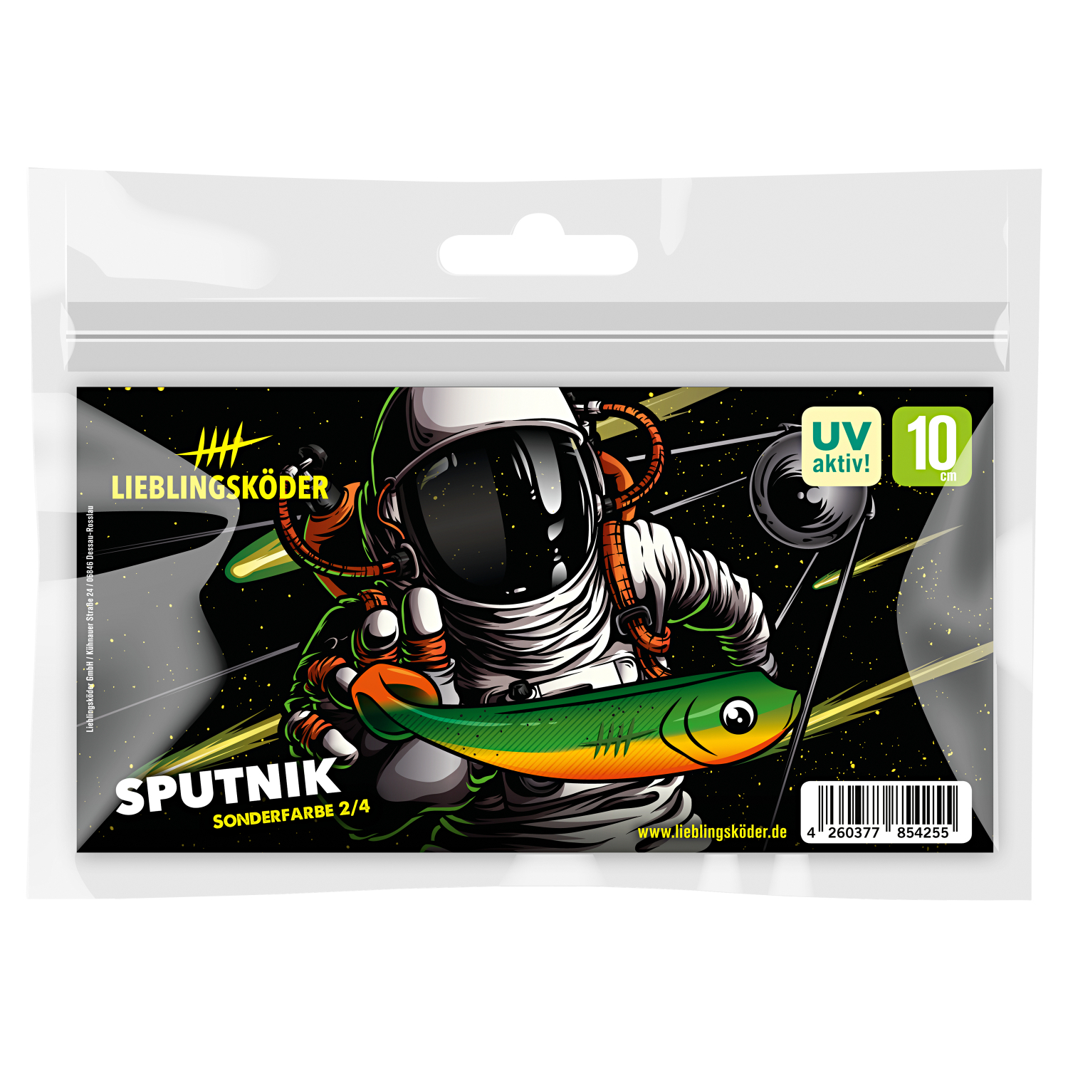 Lieblingsköder Gummifisch Barschköder (7,5 cm, Sputnik) 