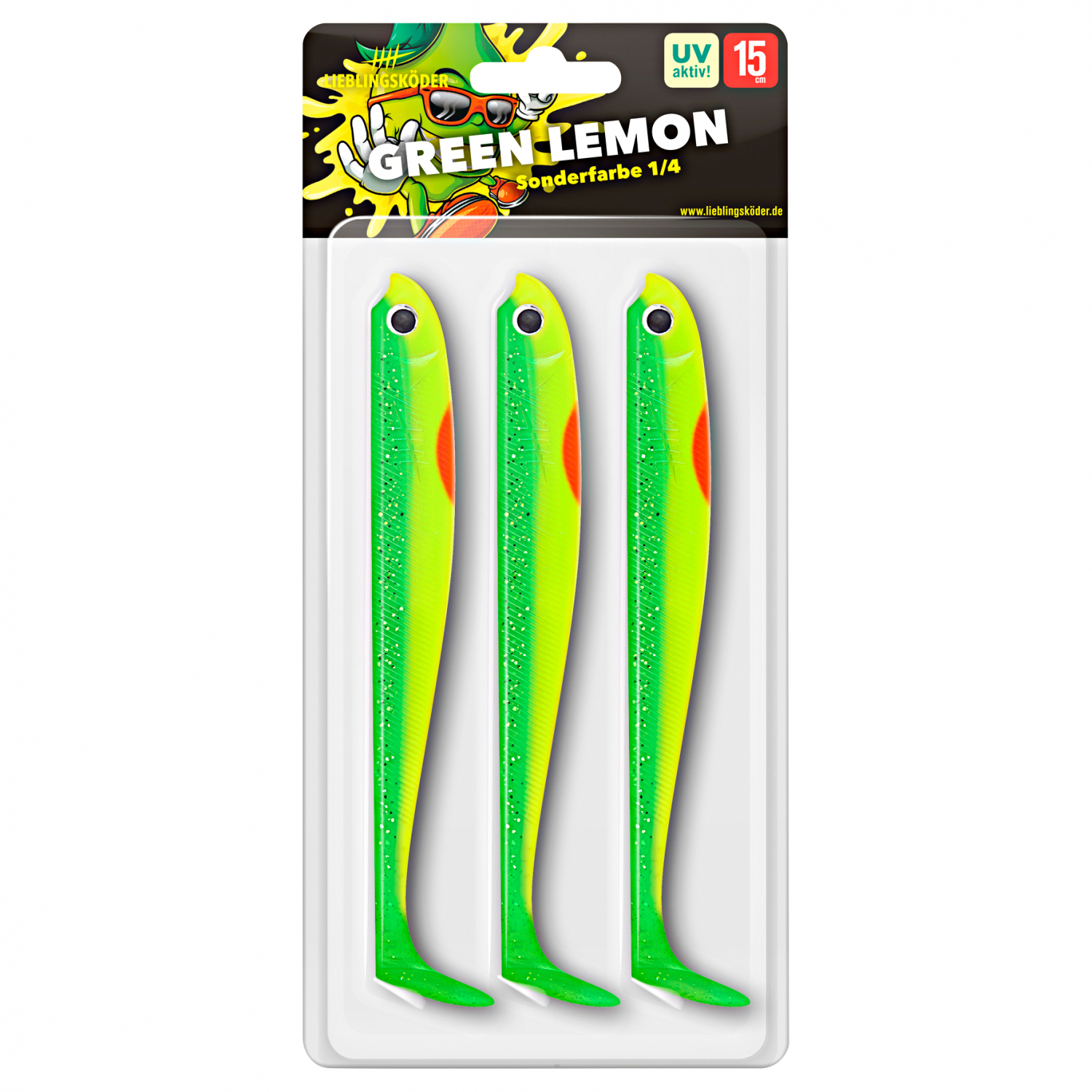 Lieblingsköder Lieblingsköder Green Lemon Gummifisch 