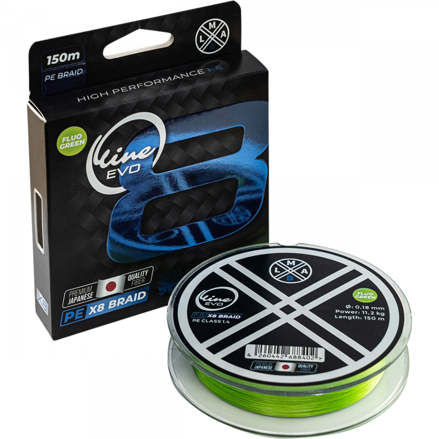 LMAB O-Line Evo PE X8 (Fluo Green) 