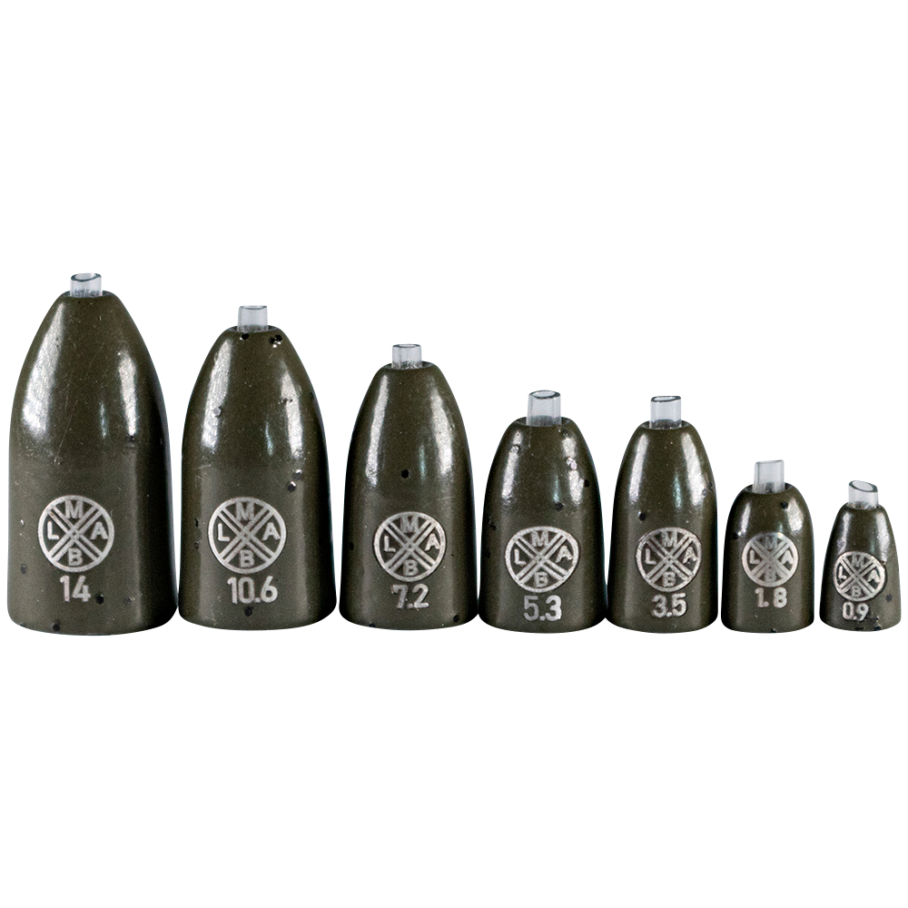 LMAB Tungsten Bullet Weight (Green Pumpkin) 