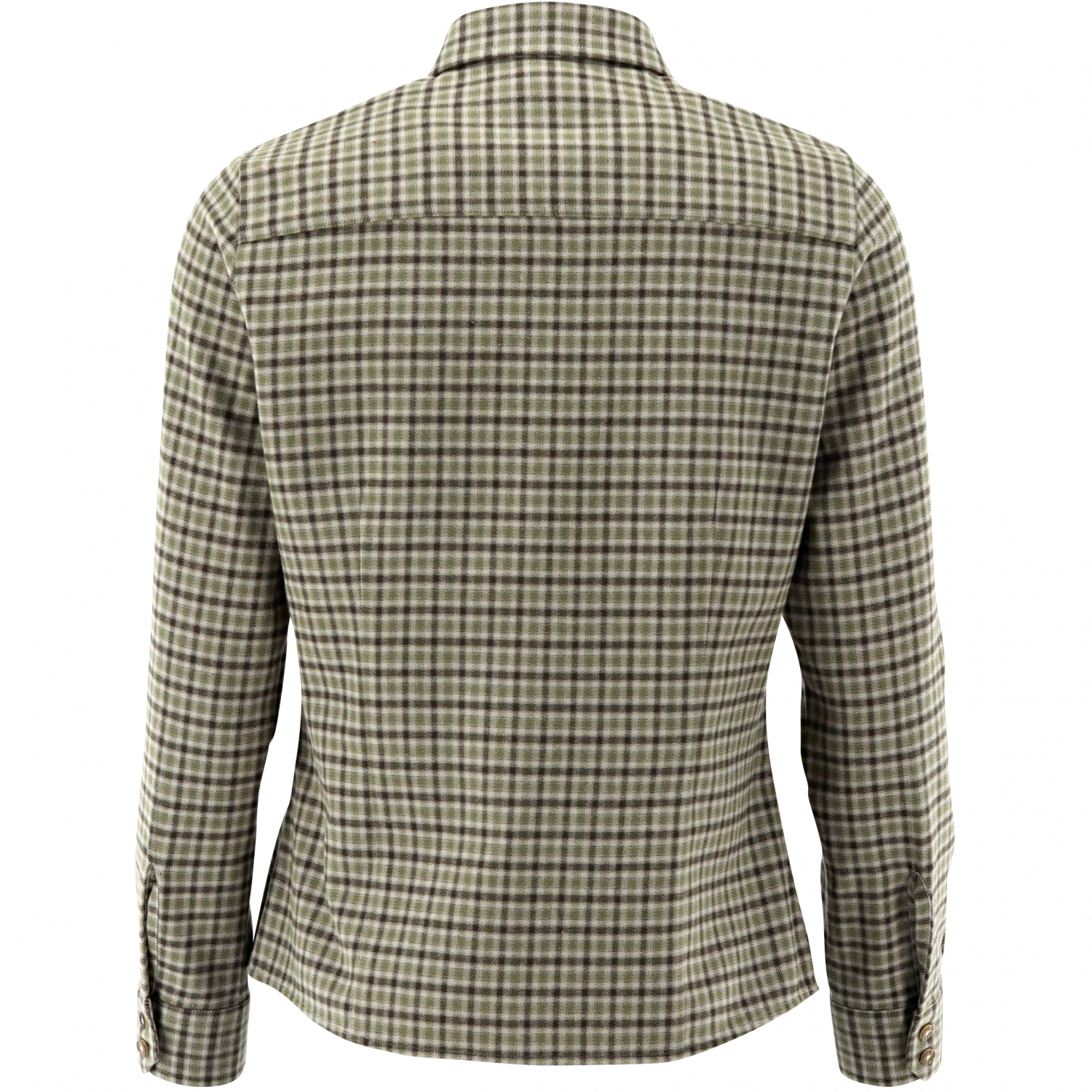OS Trachten Damen Bluse (oliv/braun) 