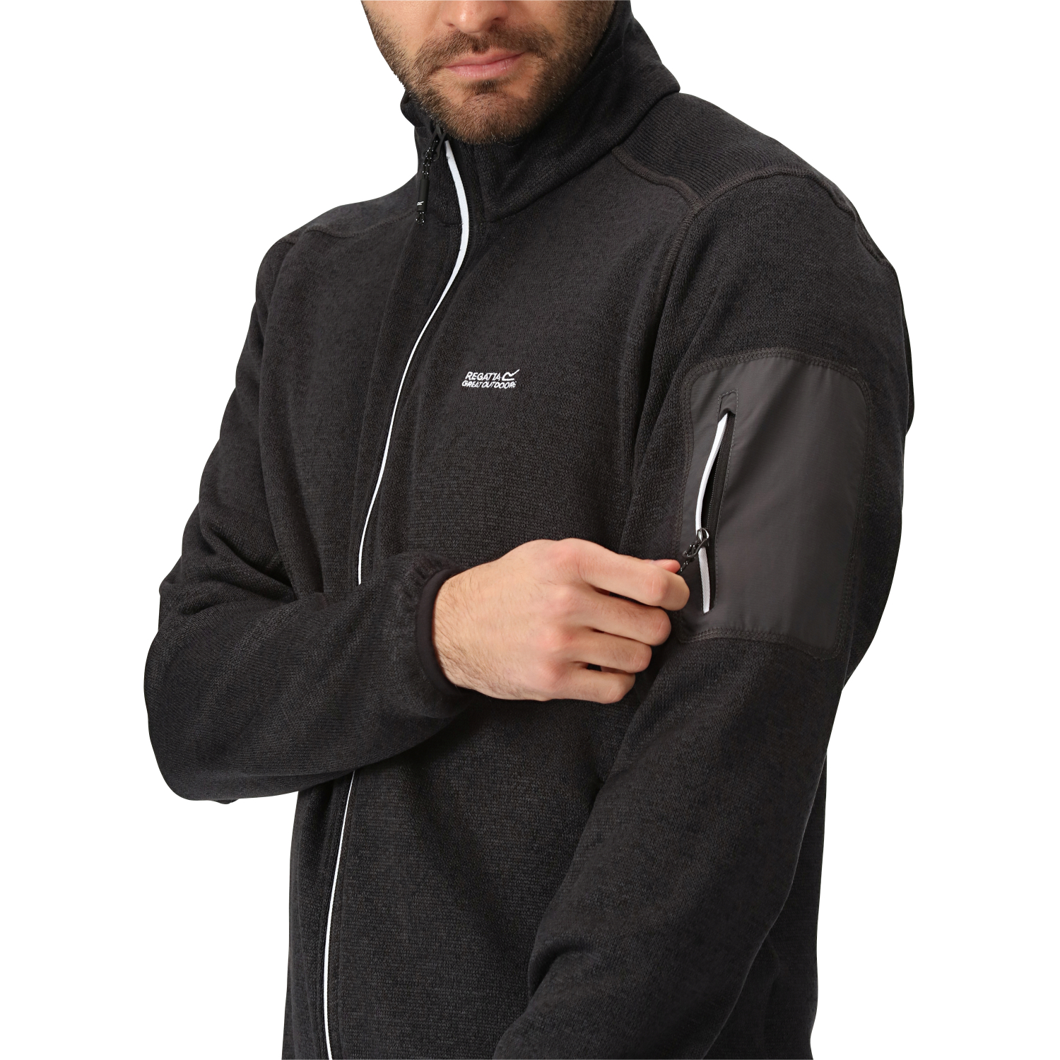 Regatta Herren Fleecejacke Newhill (grau) 