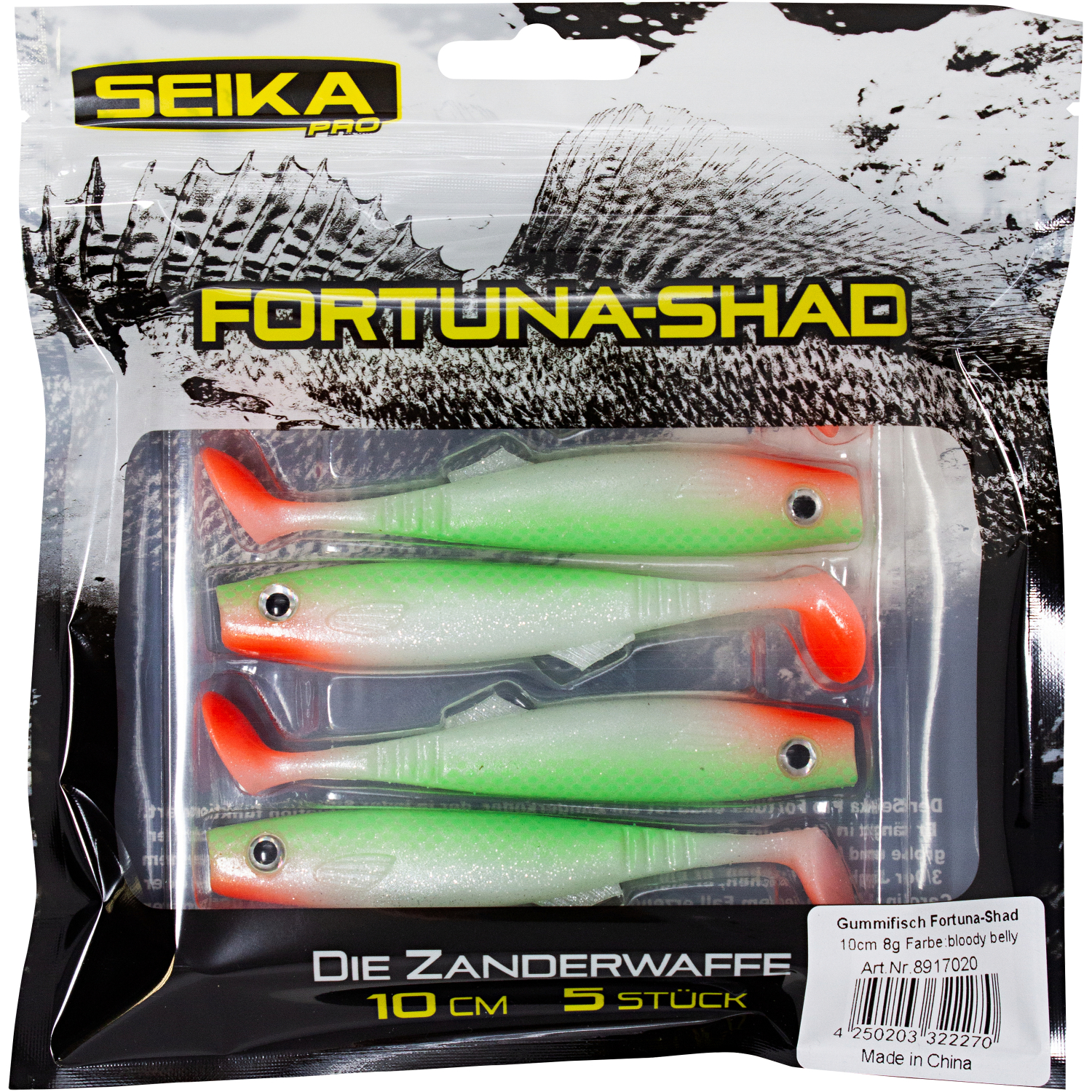 Seika Pro Fortuna Shad (Bloody Belly) 
