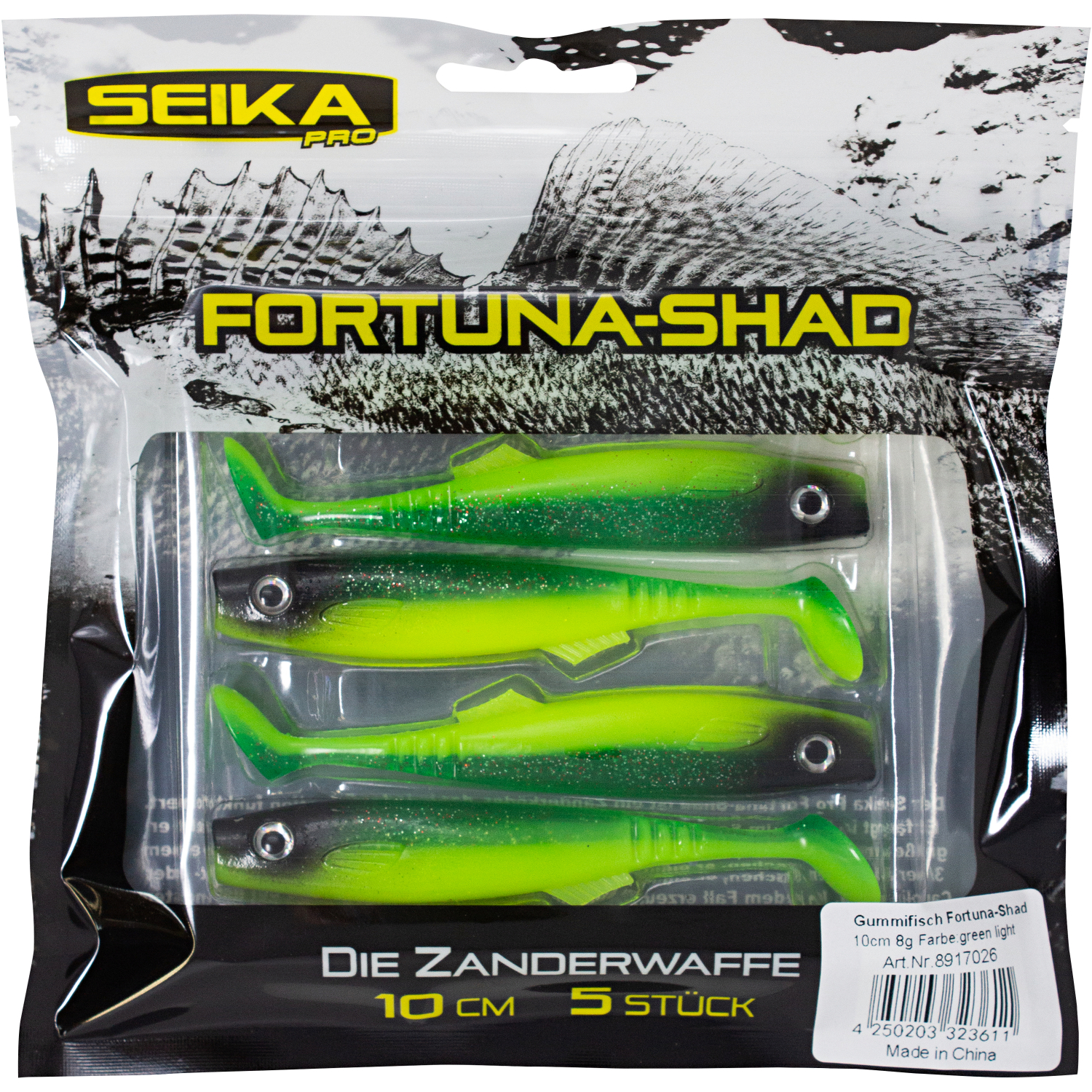 Seika Pro Fortuna Shad (Green Light) 