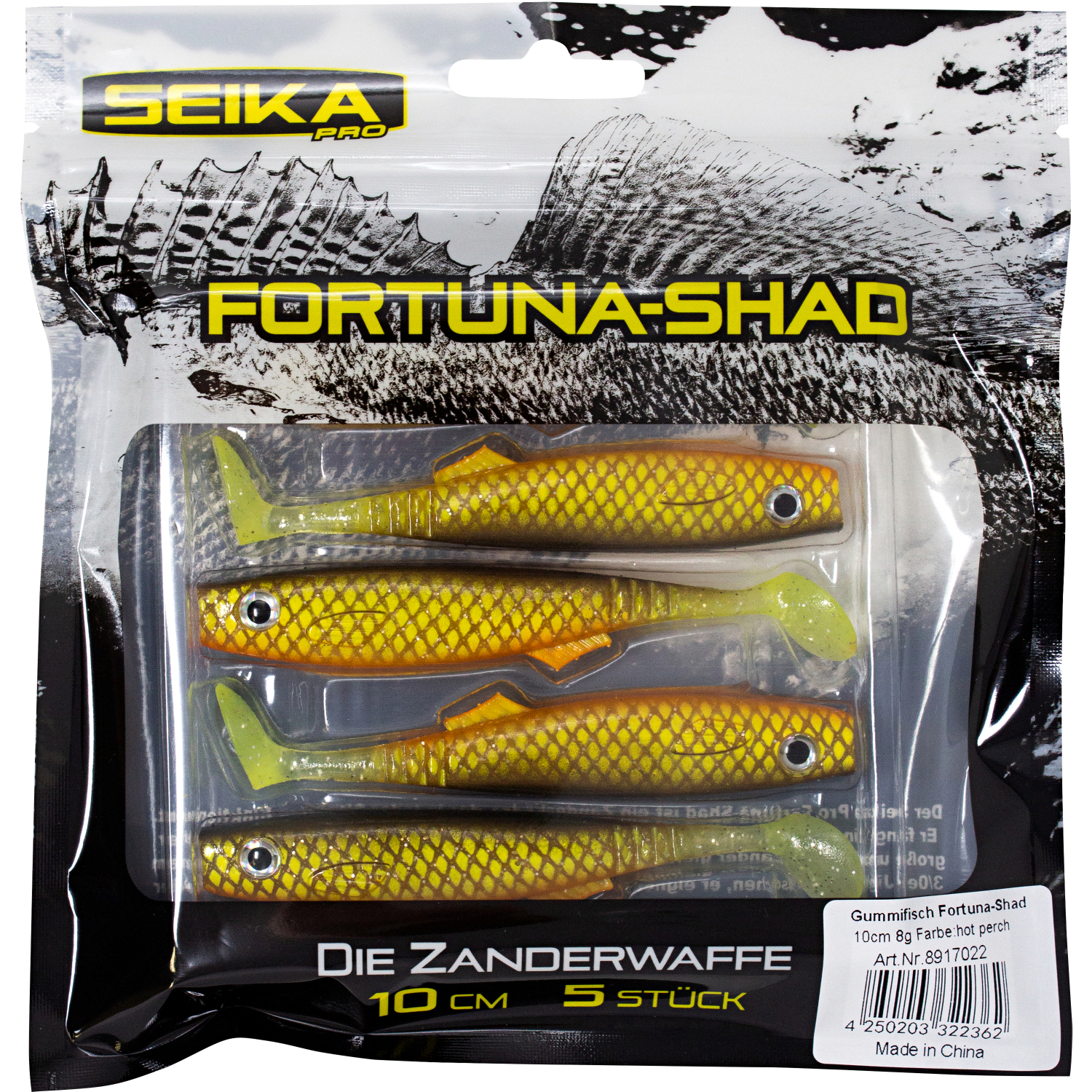 Seika Pro Fortuna Shad (Hot Perch) 