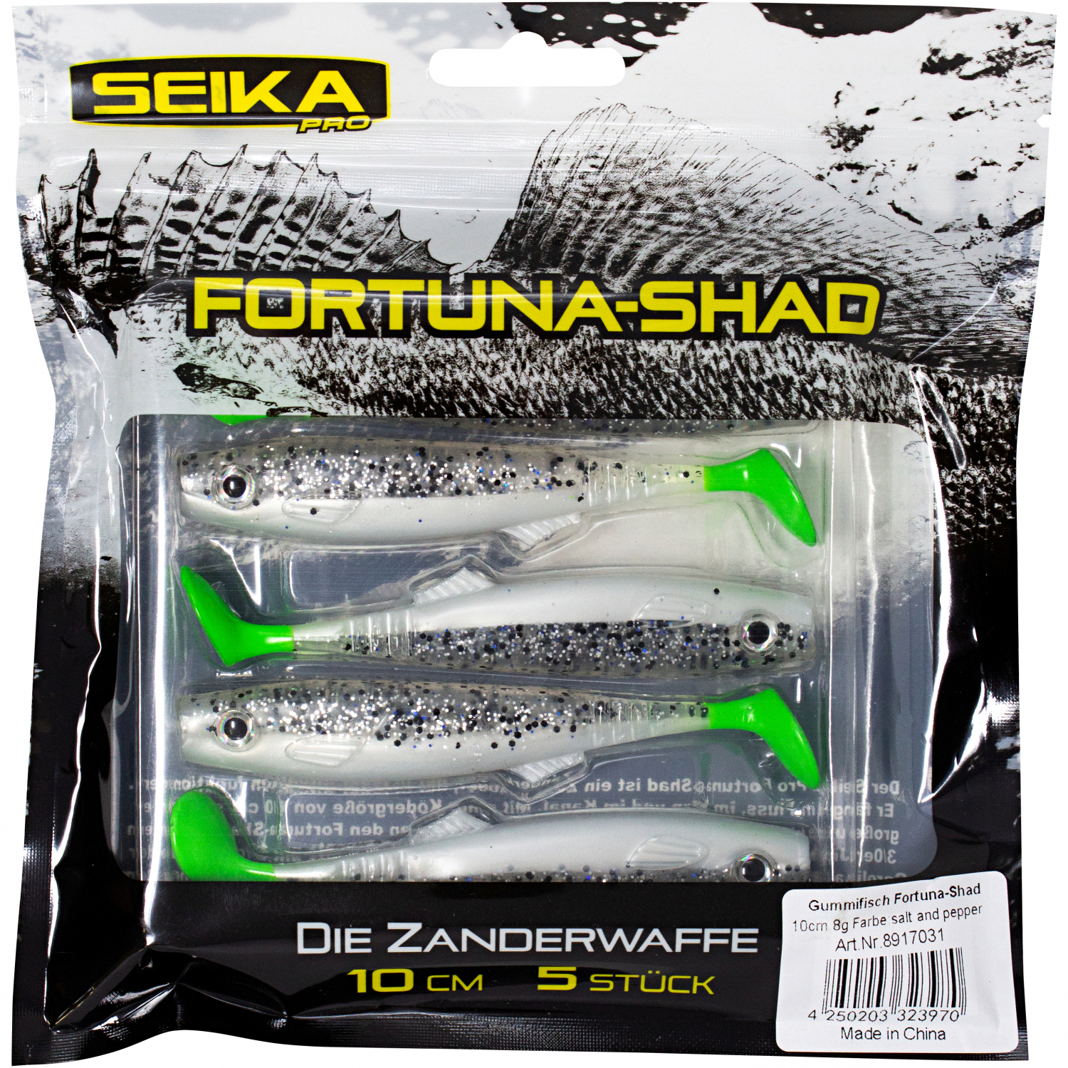 Seika Pro Fortuna Shad (Salt and Pepper) 