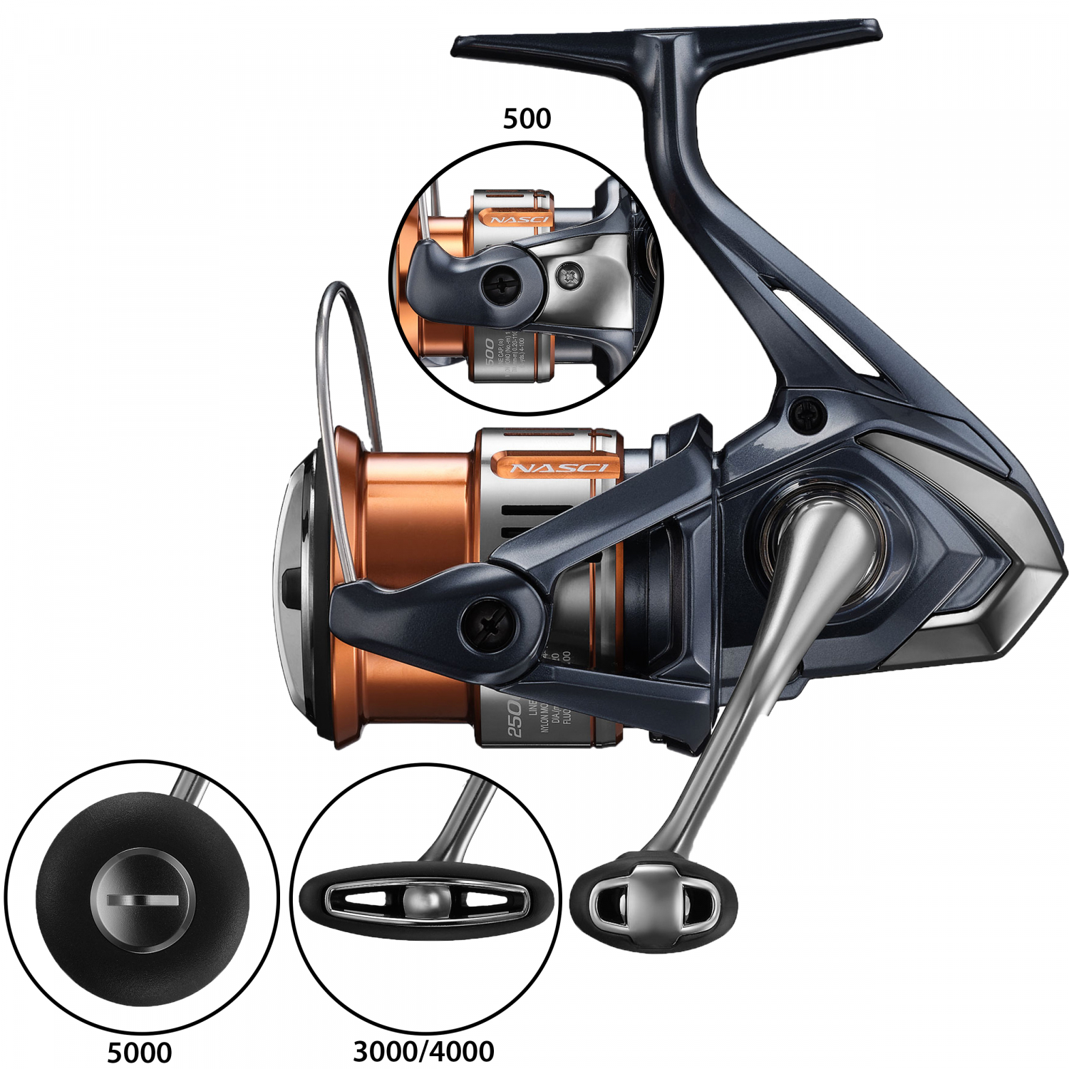 Shimano Spinnrolle Nasci FD 
