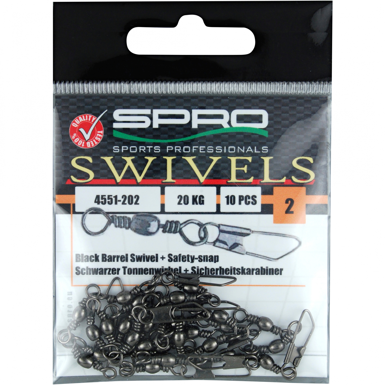 Spro Barrel Swivel mit Safety Snap 