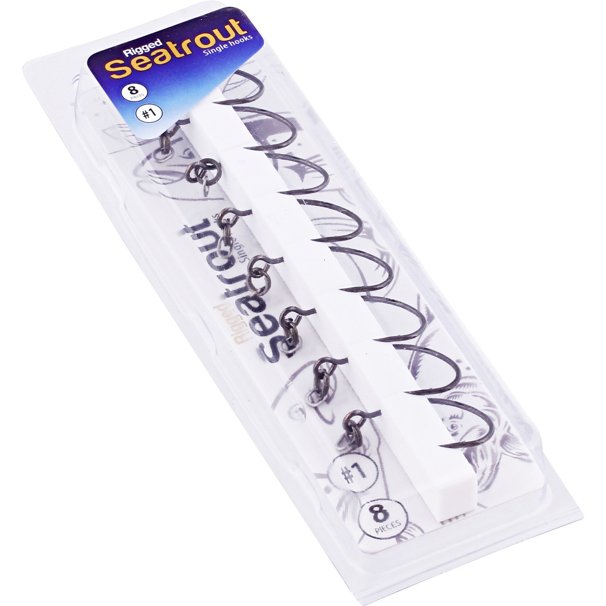 Westin Rigged Seatrout Single Hooks (Schwarz) 