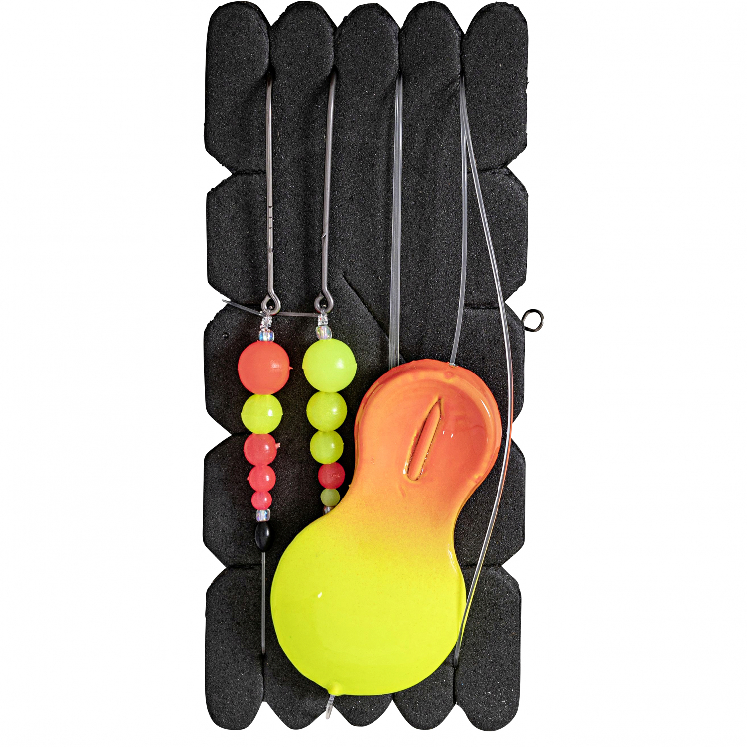 Zebco Buttsystem Inline RFT Flatty Rig (orange / gelb) 