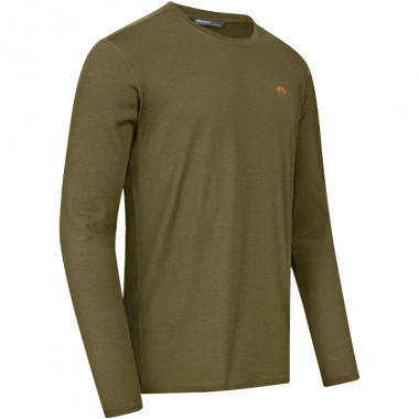 Blaser Base 160 Merino Langarm Hemd Herren (Dunkel Oliv)