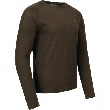 Blaser Jonar Merino Base Longsleeve Herren (Dunkelbraun)