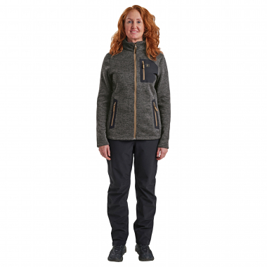 Deerhunter Damen Strickjacke Lady Sarek (Dark Grey Melange)