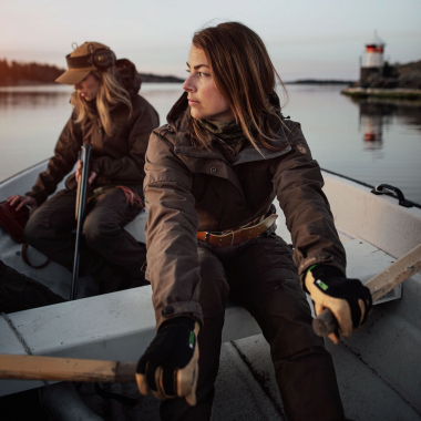 Fjäll Räven Damen Jacke Forest Hybrid (Dark Olive)