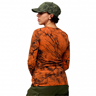 Fjällräven Värmland Wool LS W Damen (Orange Multi Camo)