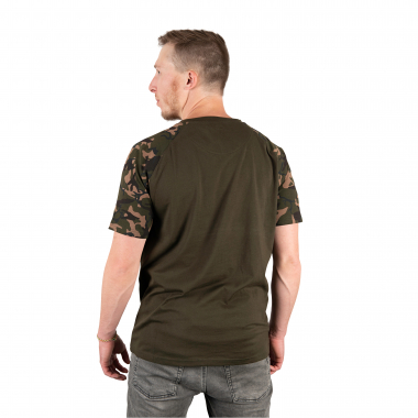 Fox Carp Herren Chest Print T-Shirt (Black/Camo)