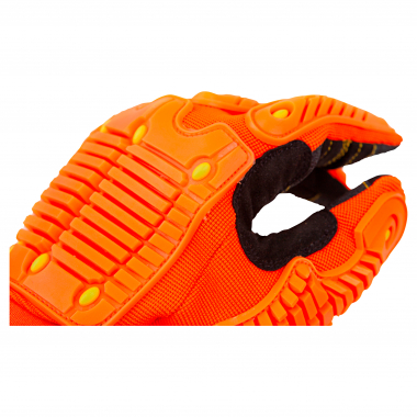 Gettix Hundeführer Handschuhe Unisex (Schwarz/Orange)