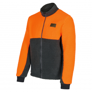 Il Lago Faserpelzjacke Forst Active Herren (Orange/Grau)
