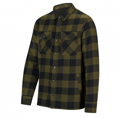 Il Lago Hemd Boreal Check Herren (Oliv/Schwarz)