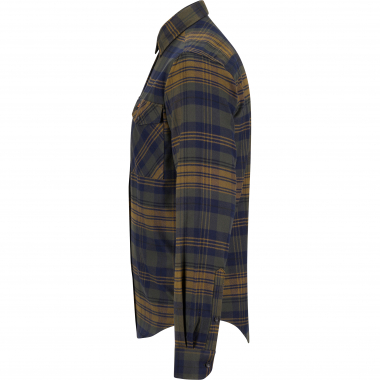 il Lago Prestige Outdoor Flanell-Hemd Torben Herren (Oliv/Blau)