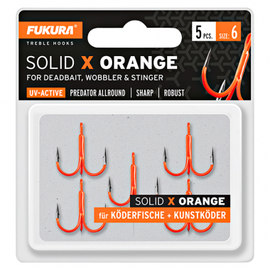 Lieblingsköder Fukura Solid X Drillinge (orange)