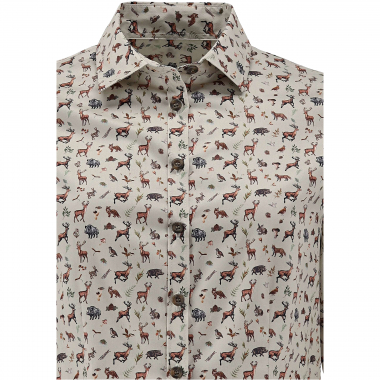 OS Trachten Bluse Waldtiere
