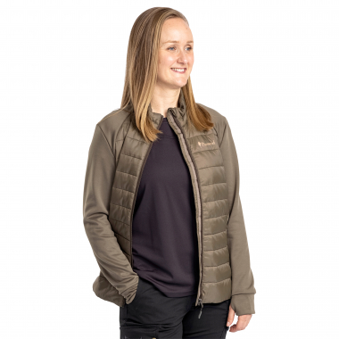 Pinewood Finnveden Hybrid Power Fleece Jacke Damen (Olive)