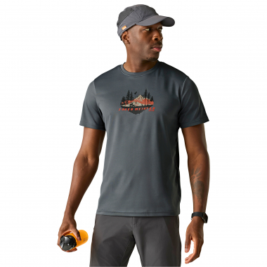 Regatta Men's Fingal Slogan T-Shirt Herren (Dark Storm)