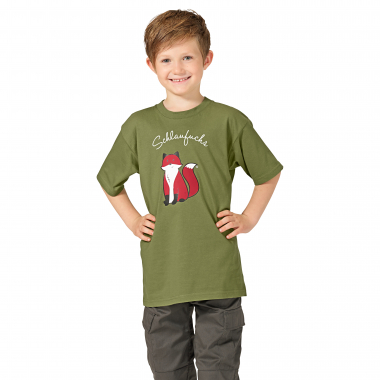 T-Shirt "Schlaufuchs" Kinder (Oliv)