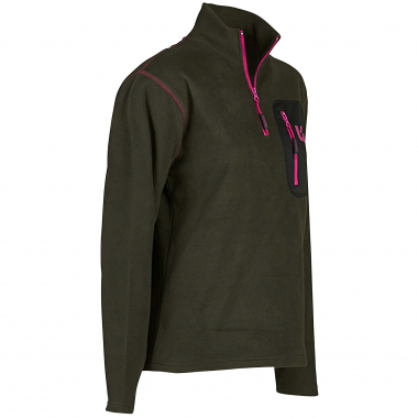 Univers Fleecepullover mit Rollkragen
