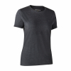 Deerhunter 2er-Pack Ladies Basis T-Shirts Damen (Adventure Green Melange, Grey Melange) 