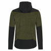 Il Lago Strickfleece-/Softshell-Jacke Wildland Herren (Oliv/Schwarz) 