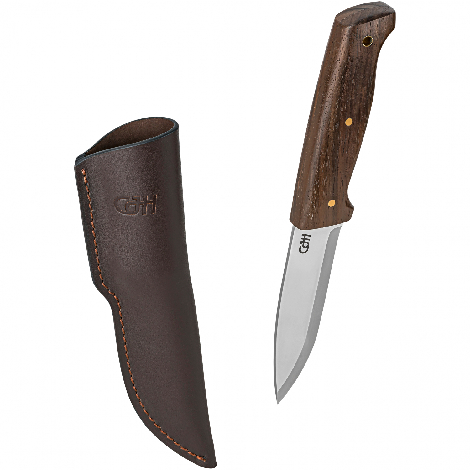 CJH Outdoormesser Walnussholz 