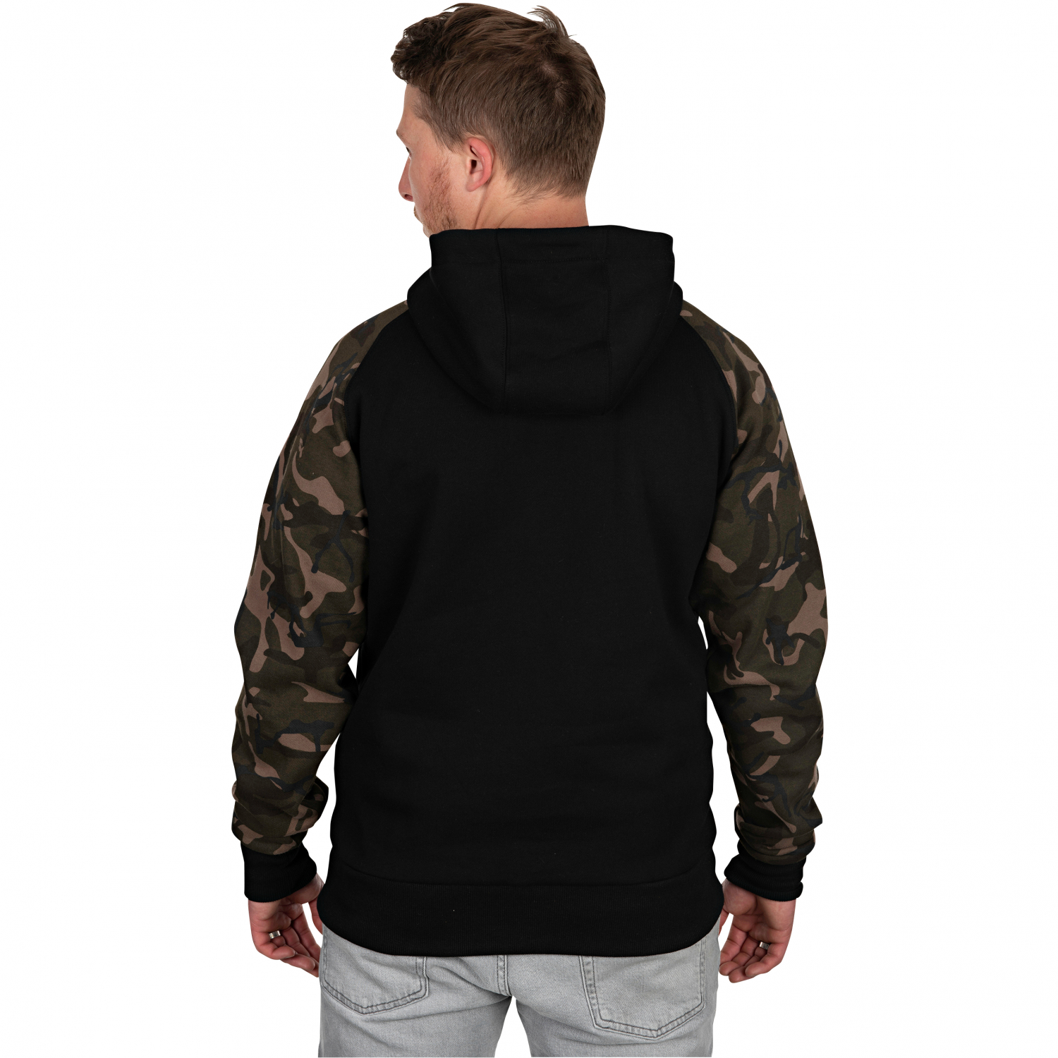 Fox Carp Hoody Raglan Black/Camo Gr. S 