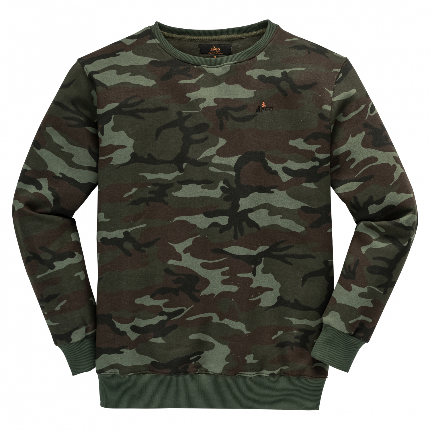 il Lago Basic Herren Sweatshirt Charlie camou 