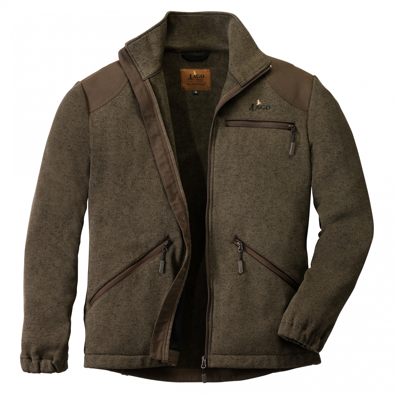 il Lago Prestige Herren Strickfleecejacke Bennet 