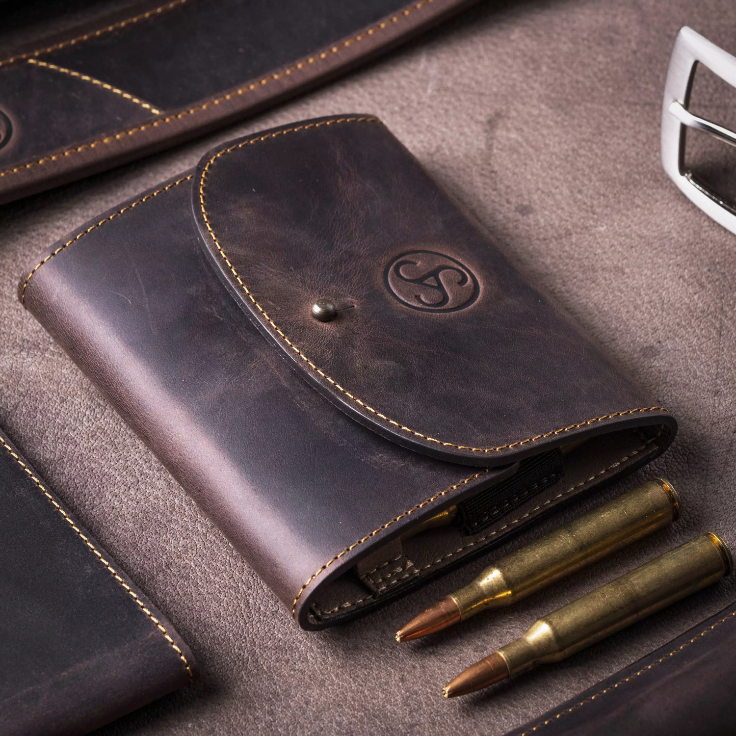 J.P. Sauer & Sohn Patronenetui Leder 