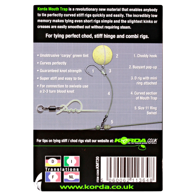 Korda Vorfachschnur Mouth Trap 