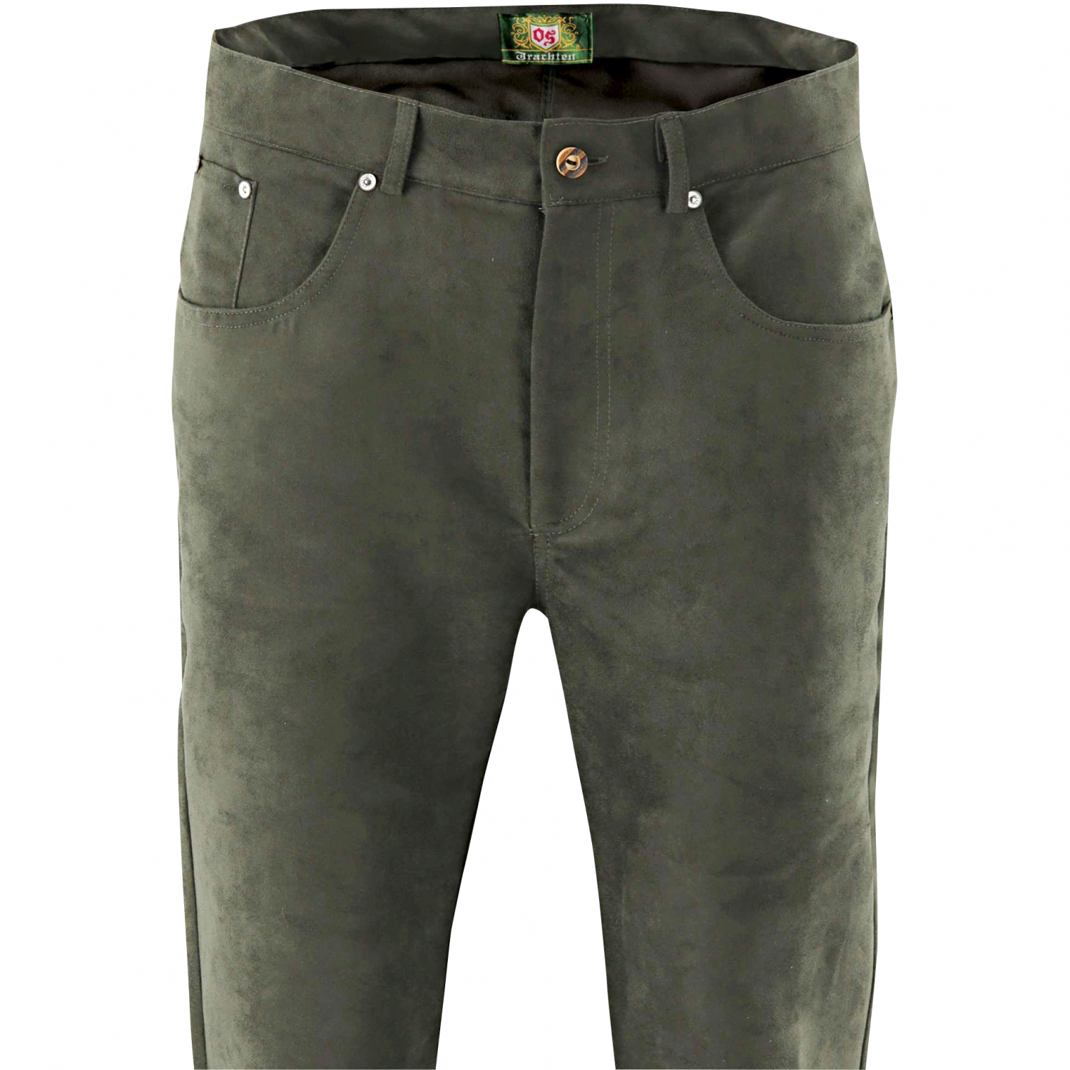 OS Trachten Herren Lederoptik (olive) 