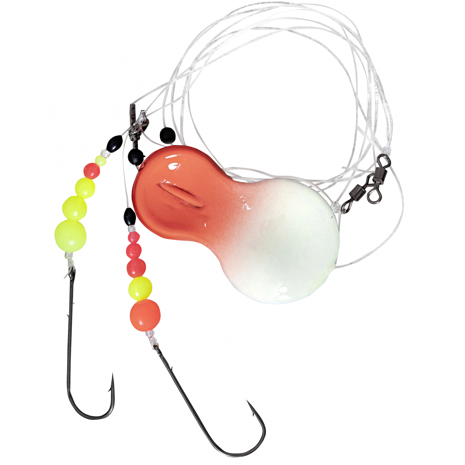 Zebco Buttsystem Inline RFT Flatty Rig (orange/glow) 