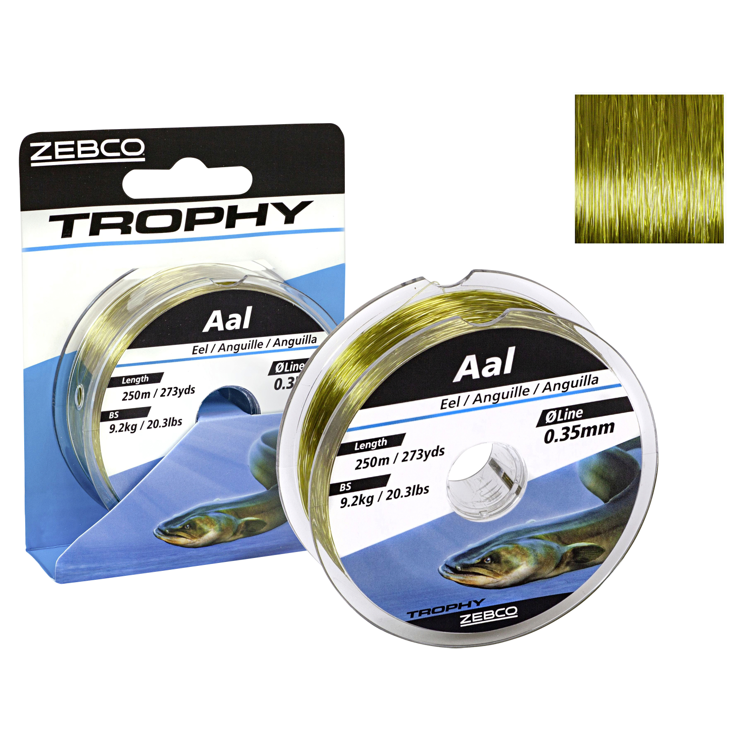 Zebco Trophy Angelschnur (Aal) 