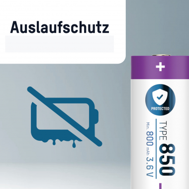 Ansmann Li-Ion Akku 16340 / RCR123 850 mAh (mit USB-C Ladebuchse)