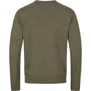 Blaser V-Neck Merino Sweater Herren (Dunkel Oliv)