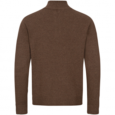 Blaser Woll Halfzip Sweater - braun