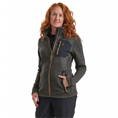 Deerhunter Damen Strickjacke Lady Sarek (Dark Grey Melange)