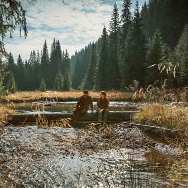 Deerhunter Moor wattierte Jacke Herren, mit Strick (Timber)