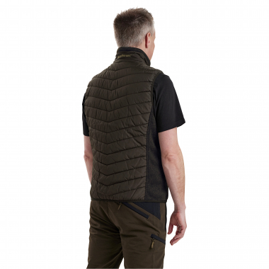 Deerhunter Moor wattierte Weste Herren, mit Strick (Brown Leaf)